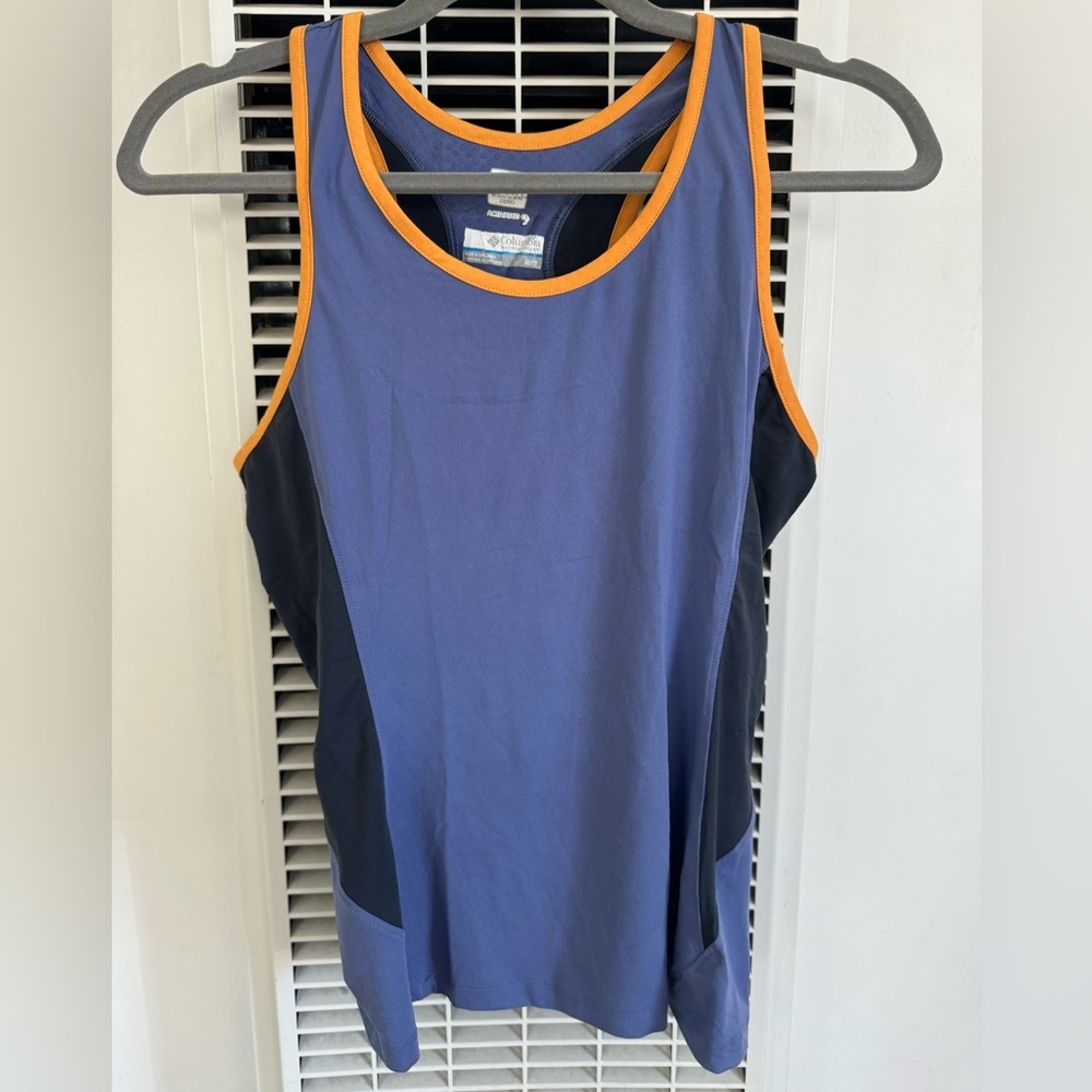 Columbia Sweat Activated Cooling Omni Freeze Zero Stretchy Tank Top Sz M
